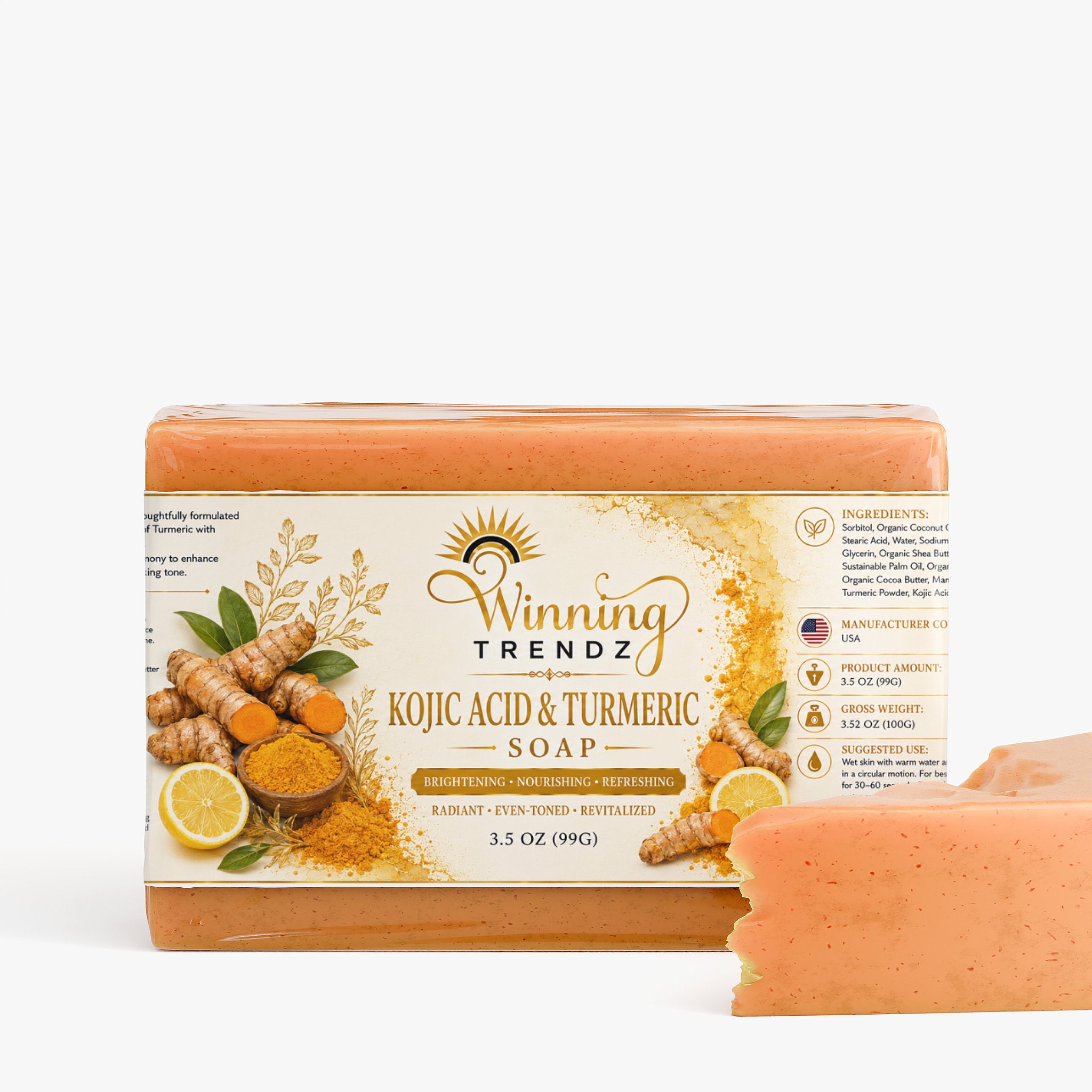Kojic Acid & Turmeric Soap