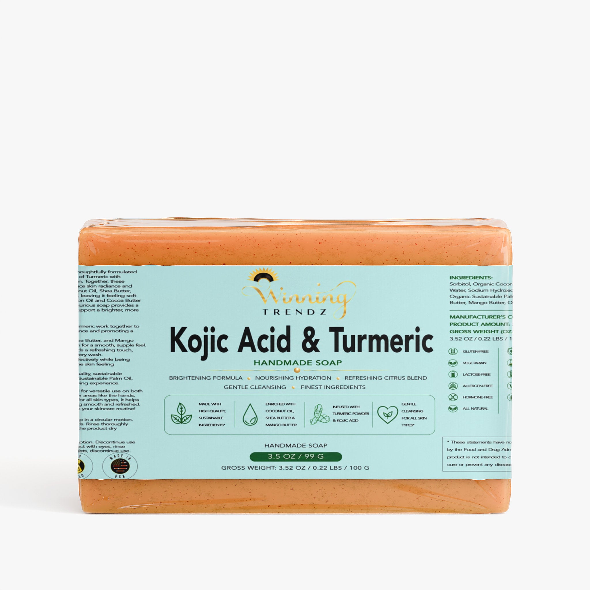 Kojic Acid & Turmeric Soap