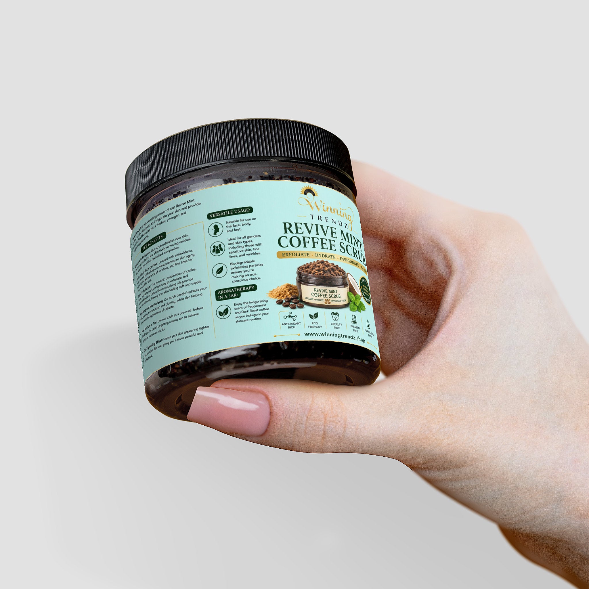 Revive Mint Coffee Scrub