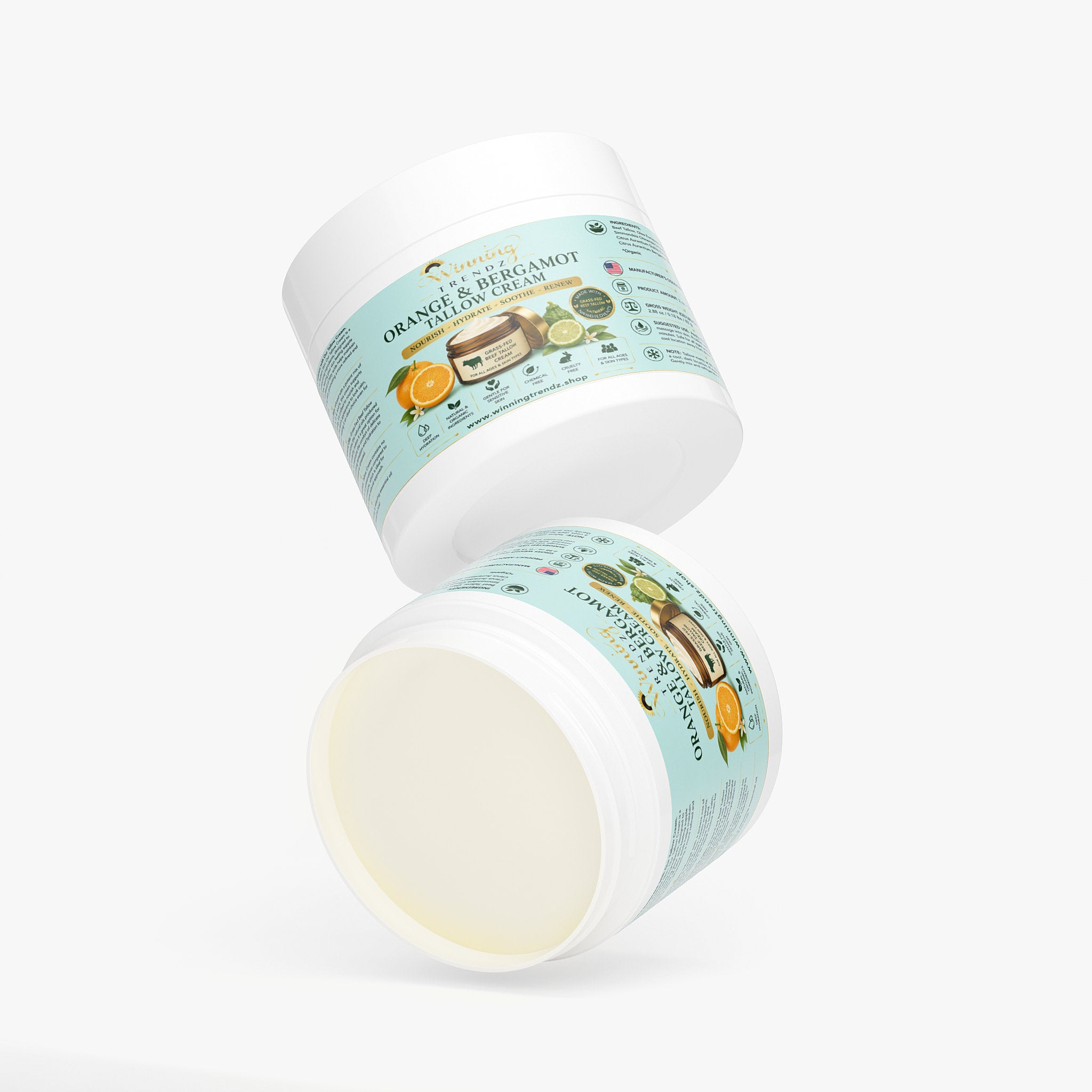 Orange & Bergamot Tallow Cream