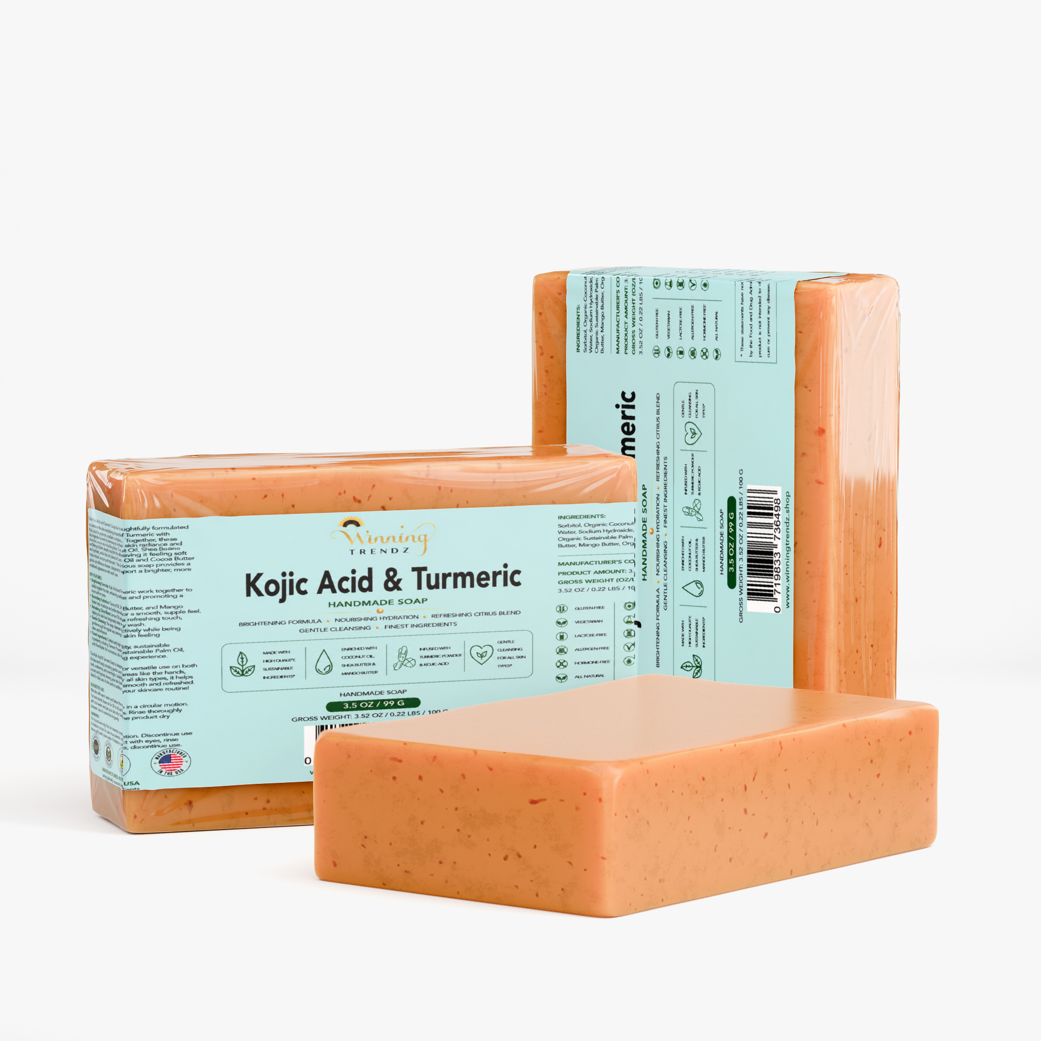 Kojic Acid & Turmeric Soap
