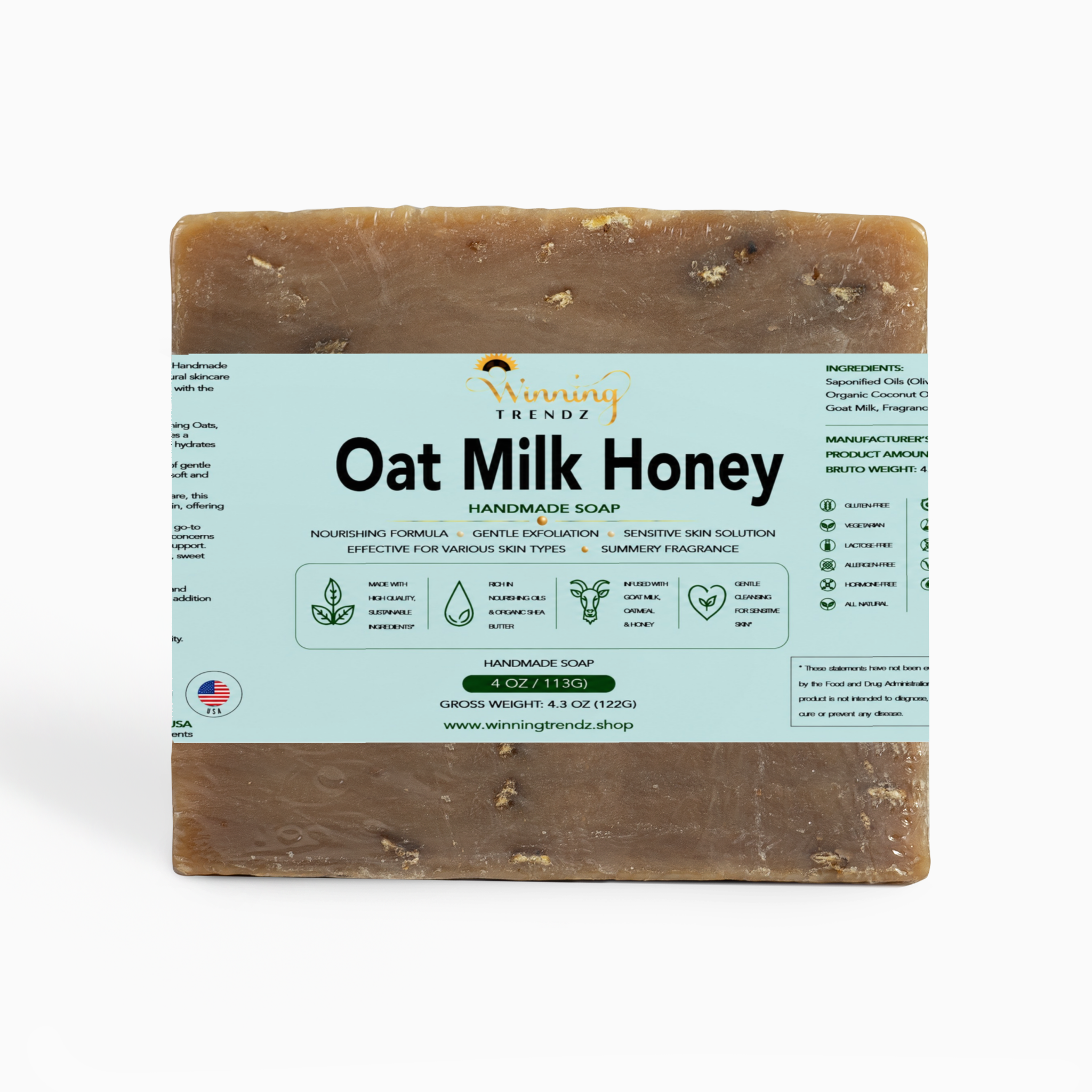 Oat Milk Honey Soap