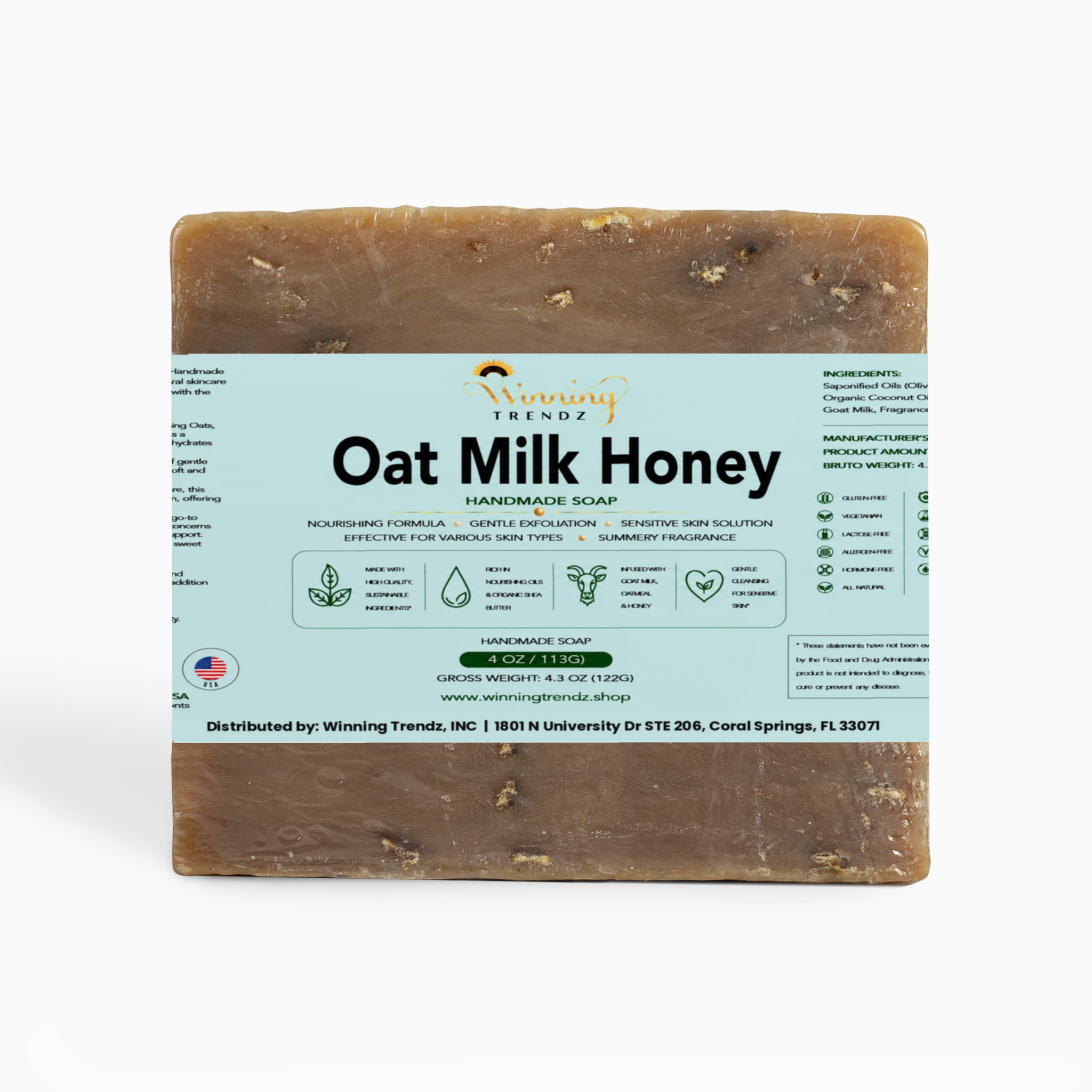 Oat Milk Honey Soap