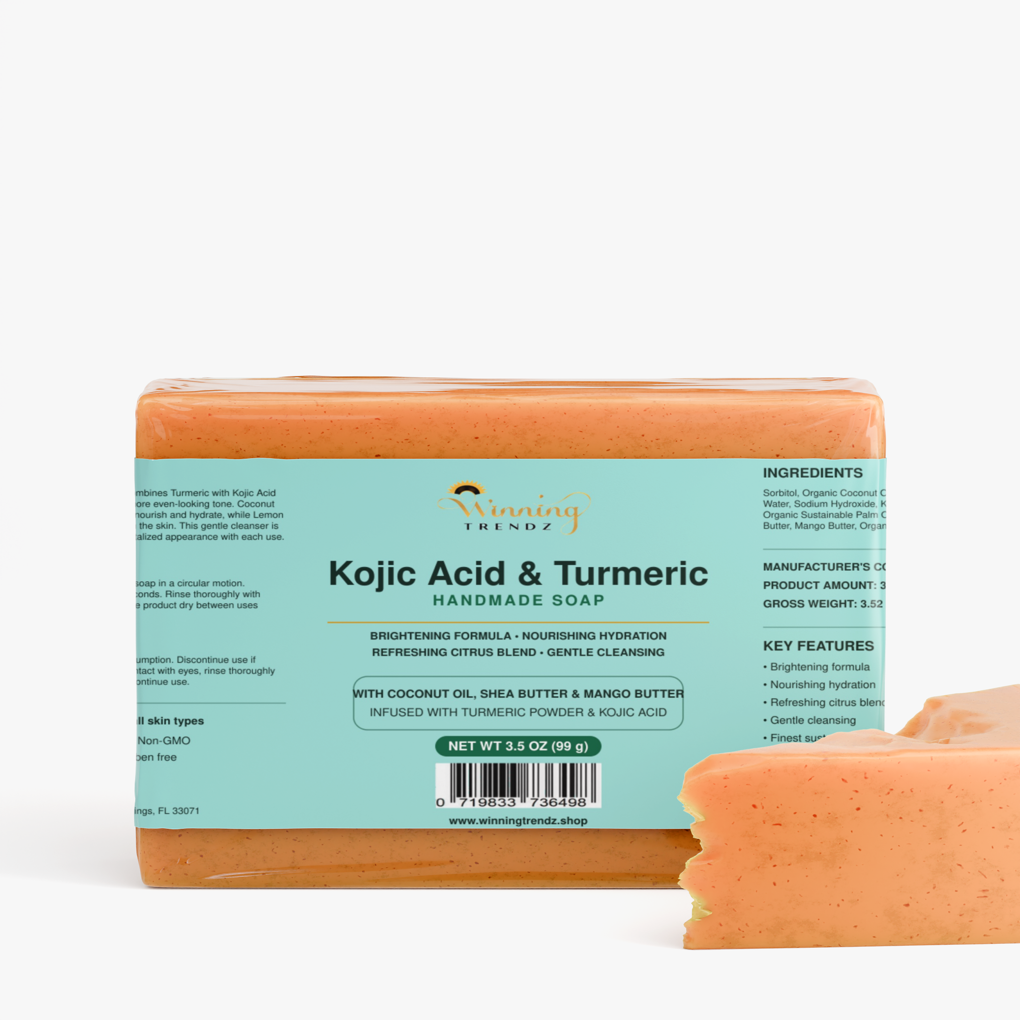 Kojic Acid & Turmeric Soap